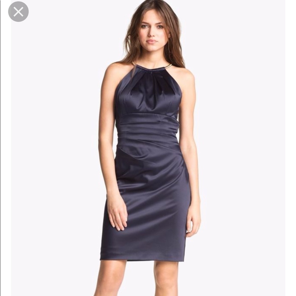 Eliza J Cocktail dress. Navy Blue, Size 6 - small